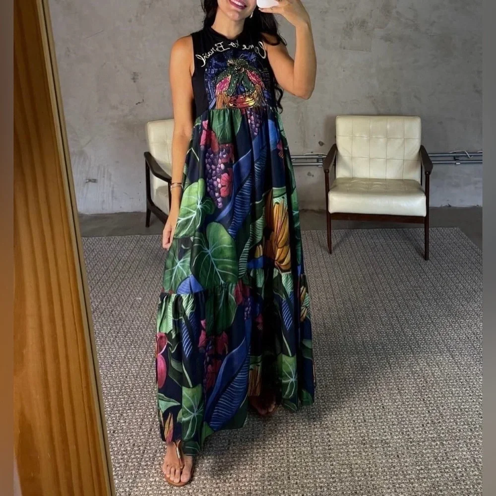 FARM Rio Fantasy Midi Dress Size XS